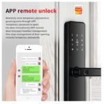 Poignée de Porte Smart Mot de Passe & Empreinte Digitale – Image 2