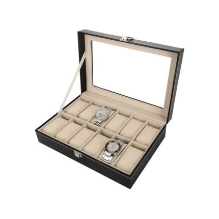 Coffret de Rangement 12 Montres / Bijoux