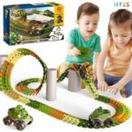Voiture Electrique Dinosaure avec Rail à Assembler