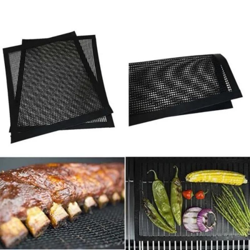 Design sans titre (48) Lot de 2 Tapis De Cuisson Barbecue Réutilisables – Image 1