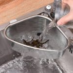 Passoire d'Evier Triangulaire en Acier Inoxydable