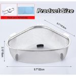 Passoire d'Evier Triangulaire en Acier Inoxydable – Image 3