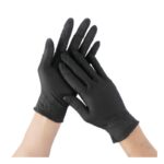 100 Gants Nitrile / Vinyle Noirs – Image 2