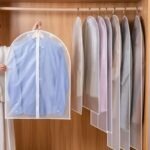 Lot de 5 Housses à Vêtements Transparentes avec Fermeture Eclair
