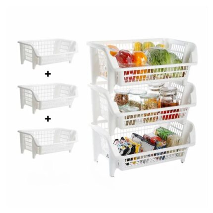 Chariot de Rangement de Cuisine - 3 Niveaux