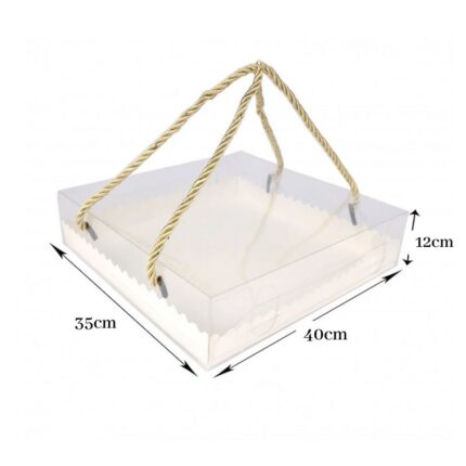 Grande Boite Cadeau Transparente - 35x40x12cm