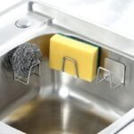 Lot de 5 Porte-Eponges Adhésifs Inox – Image 2