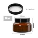 Lot de 12 Bocaux en Plastique pour Produits Cosmetiques ou Encens - 250mL – Image 2