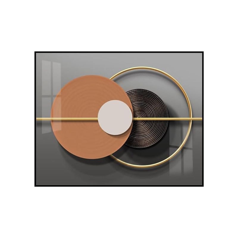 Copie de Copie de Copie de Copie de Copie de Sans titre (43) Tableau Cache Compteur Electrique 50x40cm - Abstrait Orange – Image 1