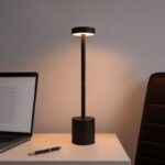 Lampe de Table Sans Fil - Rechargeable - Tactile - Noire