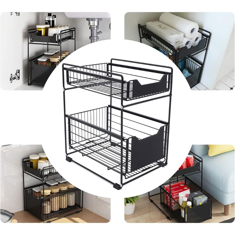 Copie de Copie de Copie de Copie de Copie de Sans titre (23) Etagere de Cuisine Robuste à 2 Tiroirs – Image 4