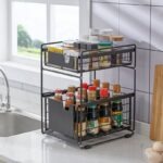 Etagere de Cuisine Robuste à 2 Tiroirs