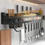 Etagere de Rangement Adhésive Multifonction - Porte-Couteaux et Ustensiles