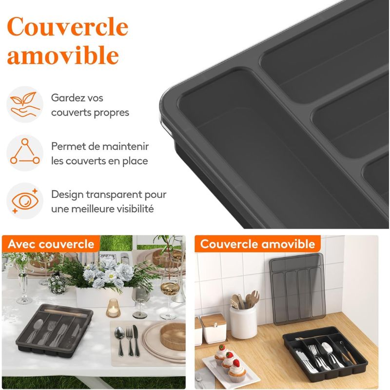 Copie de Copie de Copie de Copie de Copie de Sans titre (63) Range-Couverts à 5 Compartiments avec Couvercle – Image 4