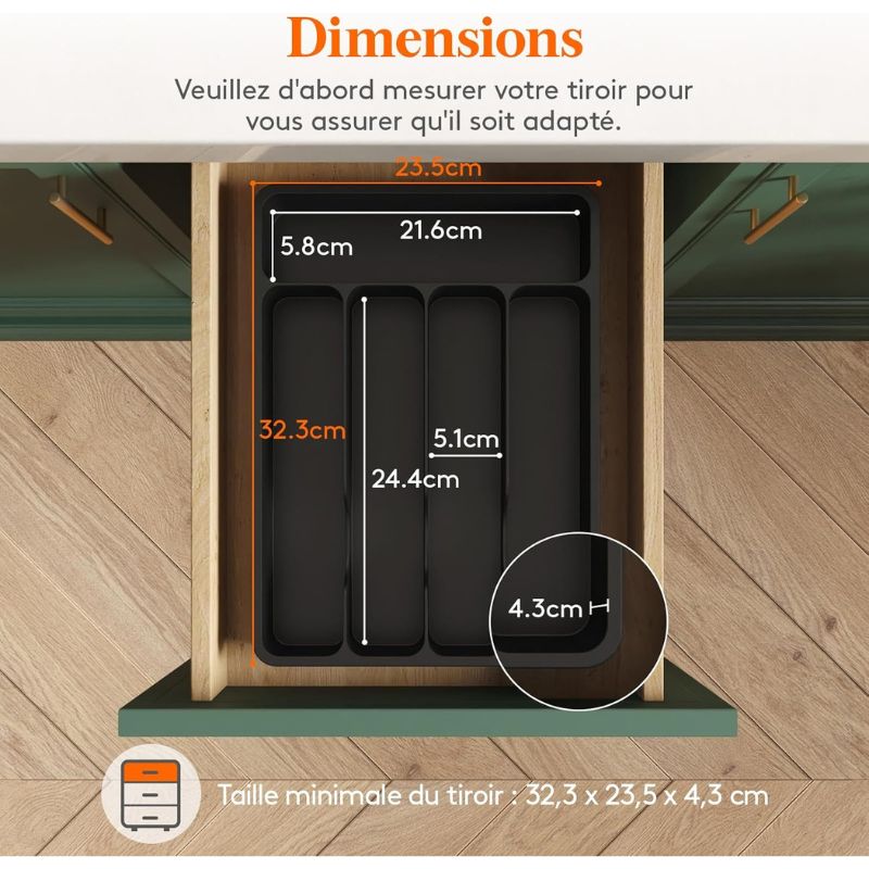 Copie de Copie de Copie de Copie de Copie de Sans titre (65) Range-Couverts à 5 Compartiments avec Couvercle – Image 2