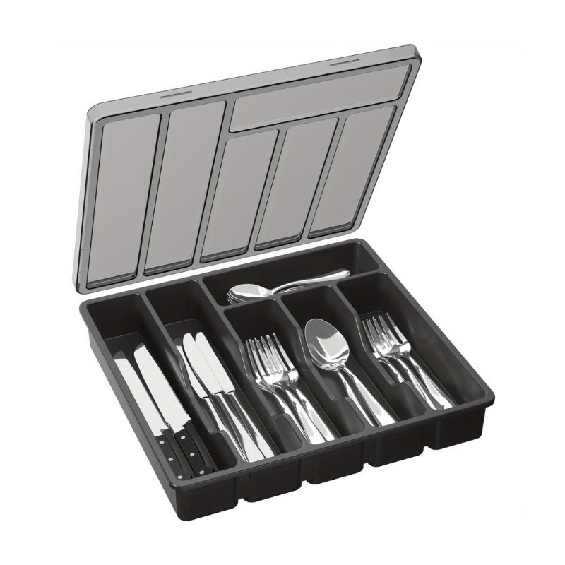 Copie de Copie de Copie de Copie de Copie de Sans titre (68) Range-Couverts à 5 Compartiments avec Couvercle – Image 1