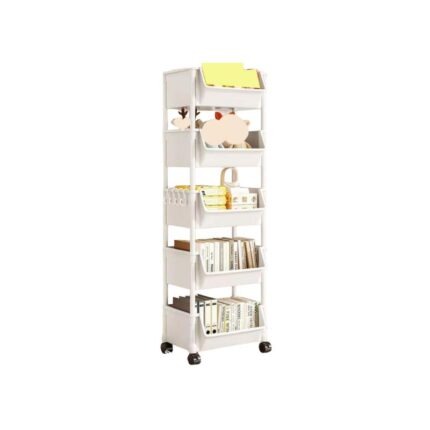 Petit Chariot en Plastique à 5 Niveaux - 113x30x20cm