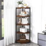 Etagère de Coin en Bois - 5 Niveaux - Hauteur 1,2m