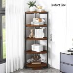 Etagère de Coin en Bois - 5 Niveaux - Hauteur 1,2m – Image 2