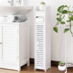 Petite Armoire de Salle de Bain Slim en PVC - 81cm