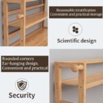 Etagere de Rangement de Bureau en Bambou - 66x60cm – Image 2