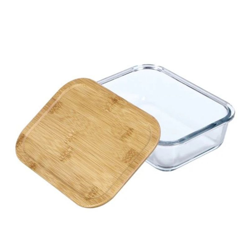 Copie de Copie de Sans titre - 2025-10-11T172703.877 Boîte Alimentaire en Verre Borosilicate avec Couvercle en Bambou - 1520 ml – Image 3