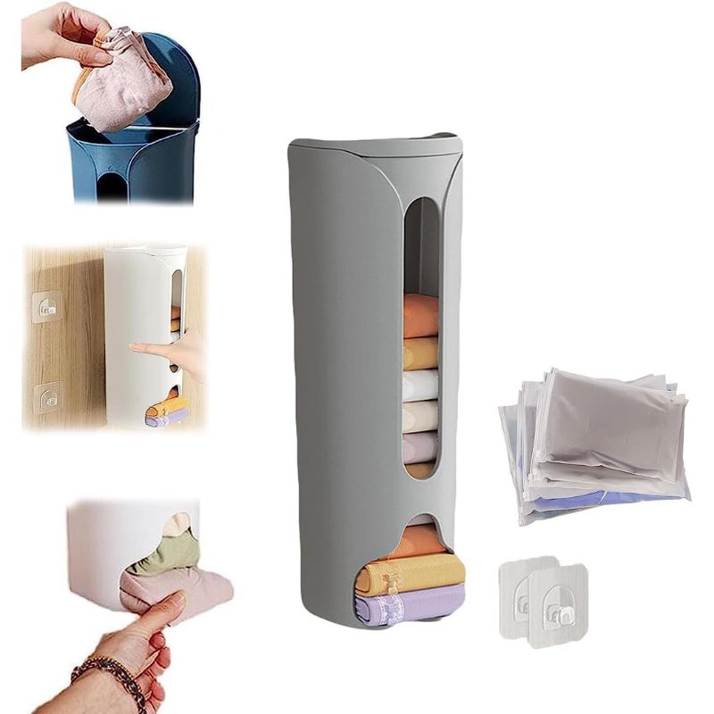 Copie de Copie de Sans titre - 2025-10-13T091324.908 Lot de 2 Petits Distributeur Adhésif de Chaussettes et Culottes - 10x22cm – Image 1