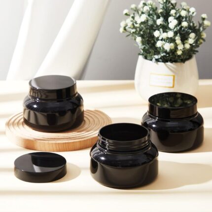 Lot de 12 Bocaux en Plastique pour Produits Cosmetiques ou Encens - 250mL