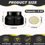 Lot de 12 Bocaux en Plastique pour Produits Cosmetiques ou Encens - 250mL – Image 4