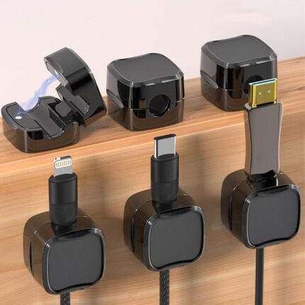 6pcs - Organisateurs de Câbles Adhésifs