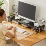 Organisateur Bureau - Rehausse Moniteur - 1 mètre de Large – Image 2