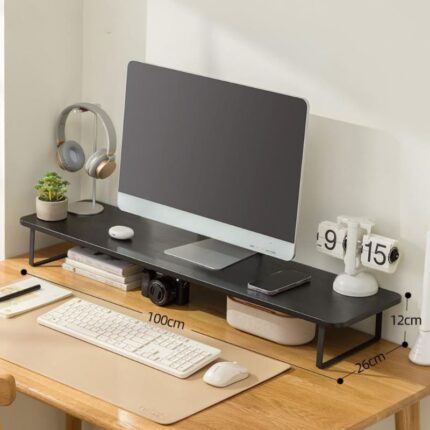 Organisateur Bureau - Rehausse Moniteur - 1 mètre de Large