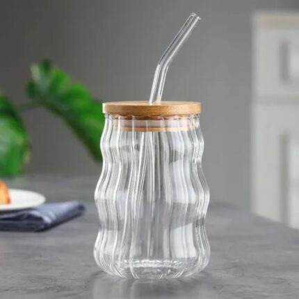 Verre 350mL avec Paille