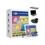 100 Lingettes Nettoyantes pour Lunettes, Appareil Photo, Ecran... - Emballées Individuellement