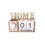 Calendrier Perpétuel en Bois Rustique