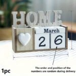 Calendrier Perpétuel en Bois Rustique – Image 3