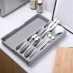 Organisateur de Tiroir de Cuisine / Plateau de Rangement pour Couverts Rétractable – Image 2