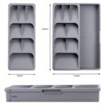 Organisateur de Tiroir de Cuisine / Plateau de Rangement pour Couverts Rétractable – Image 3