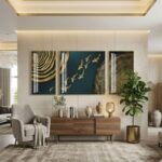 Set de 3 Tableaux D'art Mural Poisson - 70x50 + 70x90 + 70x50cm