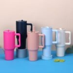 Gobelet Style Stanley - Etanche, Isotherme, Paille Pliable