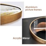 Duo Tableaux D'art Abstrait Demi-Cercles - (35x70cm + 45x90cm) – Image 3