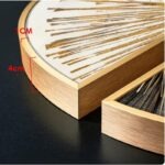 Duo Tableaux D'art Abstrait Demi-Cercles - (35x70cm + 45x90cm) – Image 4