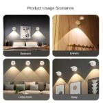 2 Projecteurs LED Rechargeable USB avec Télécommande pour Tableaux ou Placard – Image 4