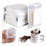 Lot de 100 Filtres à Café Jetables avec Oreilles Suspendues