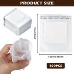 Lot de 100 Filtres à Café Jetables avec Oreilles Suspendues – Image 3