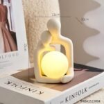 Lampe de Chevet Couple en Céramique - Rechargeable – Image 3