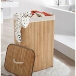 Panier à linge en Bambou Pliable - 60x40x30cm – Image 3