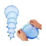 Lot de 6 Couvercles Extensibles en Silicone