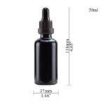 Lot de 6 Flacons Compte-Goutte Noirs - 50mL – Image 2