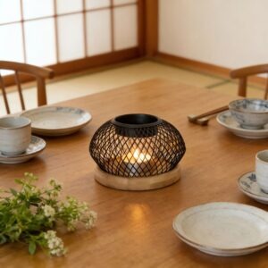 Bruleur Encens – Grille Metal et Support en Bois